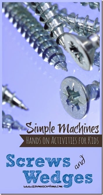 Simple Machines Screws Lesson for kids