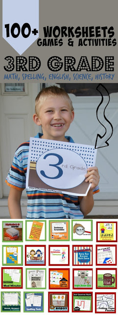 FREE 3rd grade Worksheets, Games & Activities- over 100 free printables for third graders to learn math, spelling, english, science, history, 3rd grade math, and more - perfect for extra practice at home or homeschooling. So many super cute and fun educational activities to make learning FUN! #3rdgrade #thridgrade #homeschooling FREE 3rd grade Worksheets, Games & Activities- over 100 free printables for third graders to learn math, spelling, english, science, history, 3rd grade math, and more - perfect for extra practice at home or homeschooling. So many super cute and fun educational activities to make learning FUN! #3rdgrade #thridgrade #homeschooling