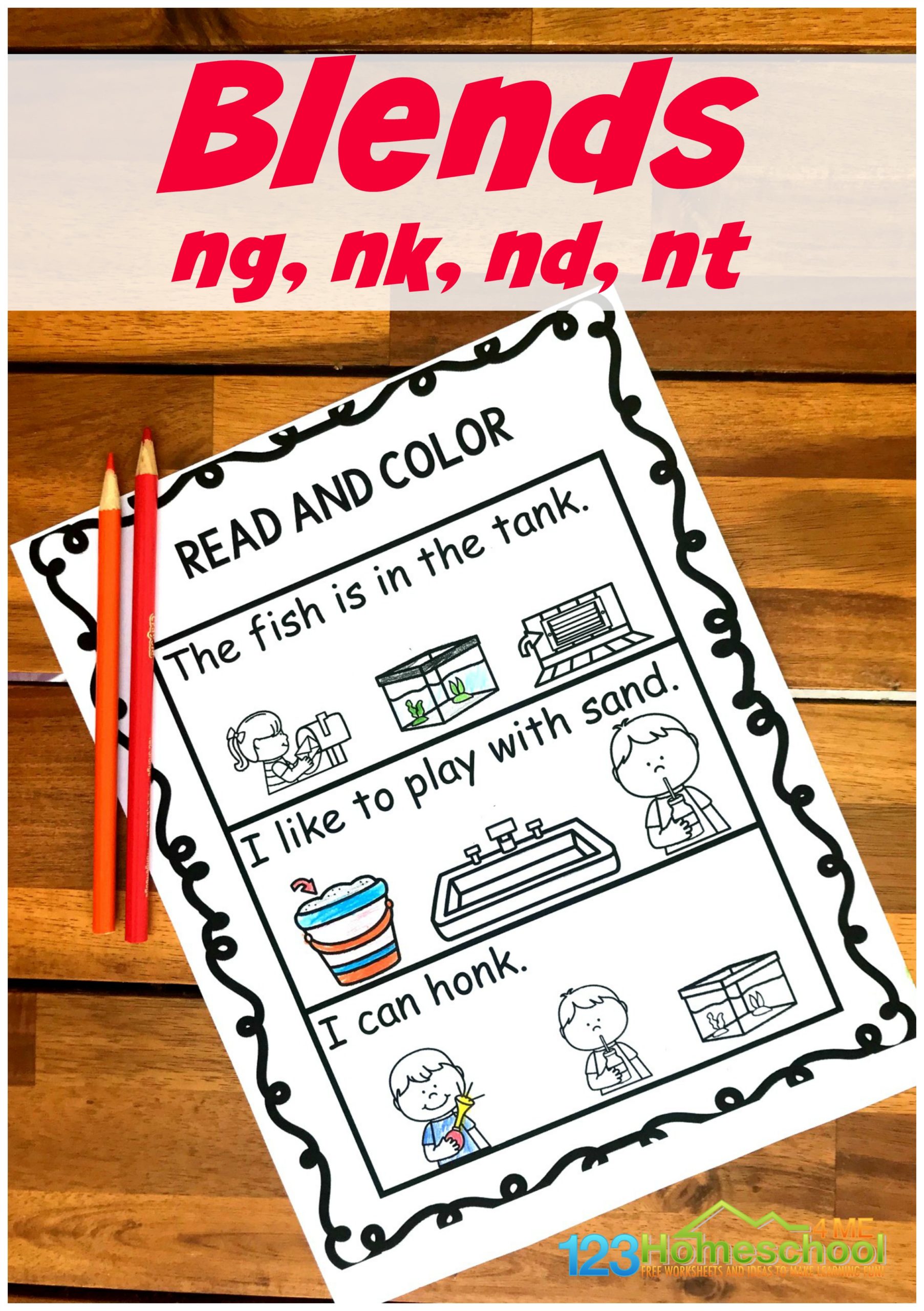 Free Ending Blends Printables For Preschool Children Ending Consonant